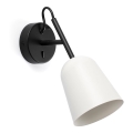 FARO 28258 - Zidna lampa STUDIO 1xE14/8W/230V bela/crna