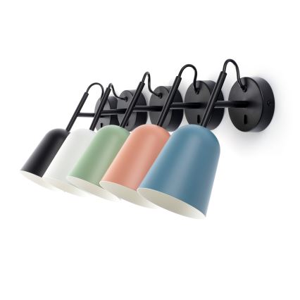 FARO 28258 - Zidna lampa STUDIO 1xE14/8W/230V bela/crna