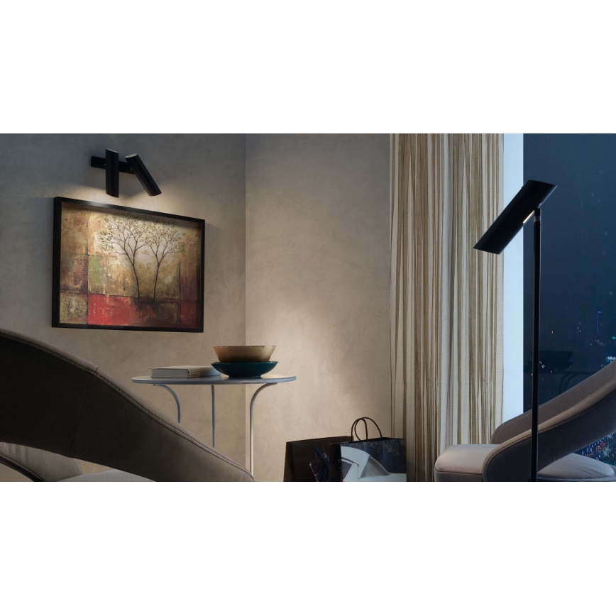 FARO 29876 - Zidno spot svetlo LINK 2x GU10/11W/230V crno