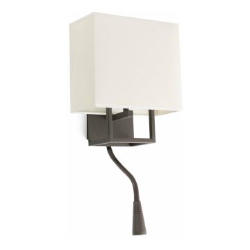 FARO 29983 - LED zidna svetiljka VESPER 1xE14/20W/230V + LED/1W
