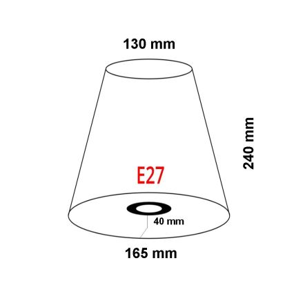 FARO 2P0311 - Abažur za zidnu svetiljku REM E27, prečnik 165 mm, bež
