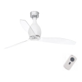 FARO 32025 - Plafonski ventilator MINI ETERFAN matna bela/prozirna