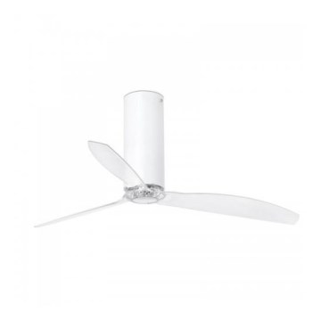 FARO 32034 - Plafonski ventilator TUBE FAN beo/proziran, prečnik 128 cm