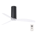 FARO 32036 - Stropni ventilator TUBE FAN crna/prozirna, prečnik 128 cm + daljinski upravljač