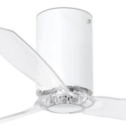 FARO 32039 - Stropni ventilator MINI TUBE VENTIL, proziran, prečnik 128 cm + daljinski upravljač