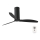 FARO 32060 - Plafonski ventilator TUBE FAN crni + daljinski upravljač