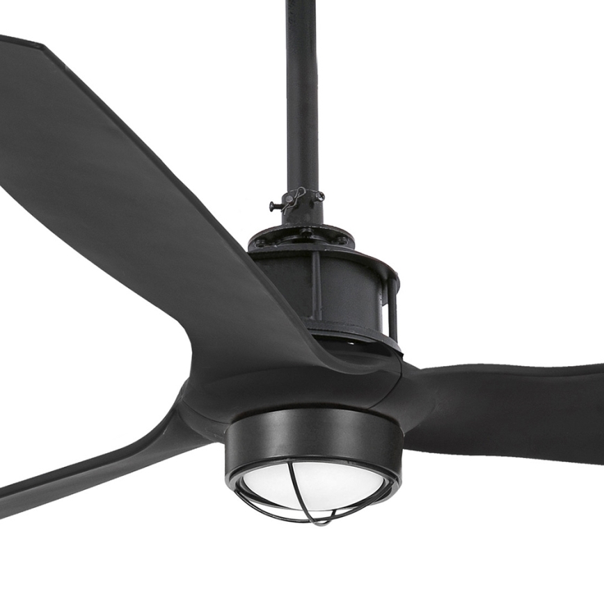 FARO 32100-10 - LED plafonski ventilator JUST FAN LED/17W/230V crna + daljinski upravljač