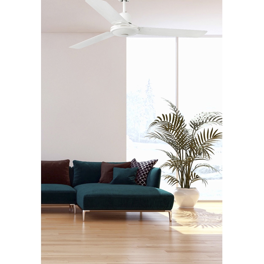 FARO 33005 - Plafonski ventilator ECO INDUS, prečnik 120 cm, u beloj boji