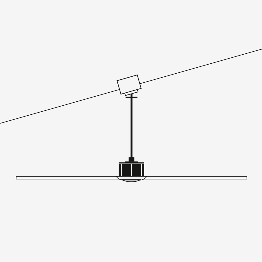 FARO 33395-10 - LED plafonski ventilator JUST FAN LED/16W/230V crna/smeđa prečnik 128 cm + daljinski upravljač