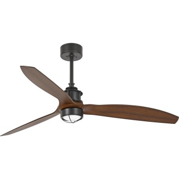 FARO 33395WT1N - prigušiva LED plafonski ventilator JUST FAN M LED/16W/230V prečnik 128 cm braon/crna Wi-Fi Tuya + daljinski upravljač