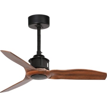FARO 33425WT - Stropni ventilator JUST FAN S, prečnik 81 cm, braon/crna, Wi-Fi Tuya + daljinski upravljač