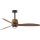 FARO 33435WT1N - LED prigušiva plafonski ventilator WEAVER M LED/16W/230V prečnik 128 cm smeđa/crna Wi-Fi Tuya + daljinski upravljač
