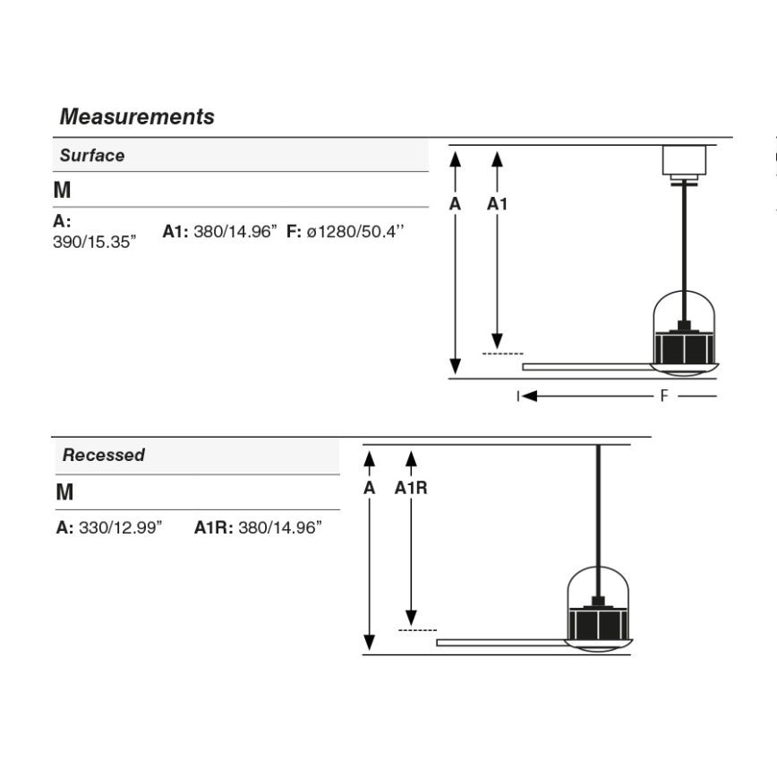 FARO 334361N - LED stropni ventilator WEAVER M, prigušiva, LED/16W/230V, pr. 128 cm, braon/mesing + daljinski upravljač