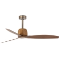 FARO 33436WT - Plafonski ventilator WEAVER M prečnik 128 cm braon/mesing Wi-Fi Tuya + daljinski upravljač