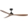 FARO 33447WT - Plafonski ventilator GOTLAND L, braon/crna, prečnik 132 cm, Wi‑Fi Tuya + daljinsko upravljanje