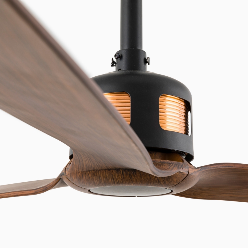 FARO 33451WT - Plafonski ventilator COPPER FAN M, prečnik 128 cm, smeđa/crna, Wi‑Fi Tuya + daljinski upravljač