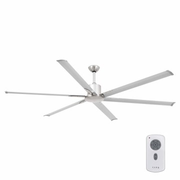 FARO 33465A - Plafonski ventilator ANDROS XL, mat hrom, prečnika 213 cm + daljinski upravljač