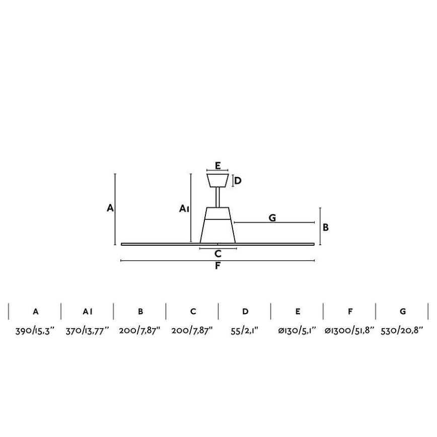 FARO 33490 - Plafonski ventilator TYPHOON IP44 braon + daljinsko upravljanje