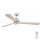 FARO 33505DC - LED plafonski ventilator LANTAU XL LED/15W/230V drvo/mat hrom prečnik 168 cm + daljinski upravljač