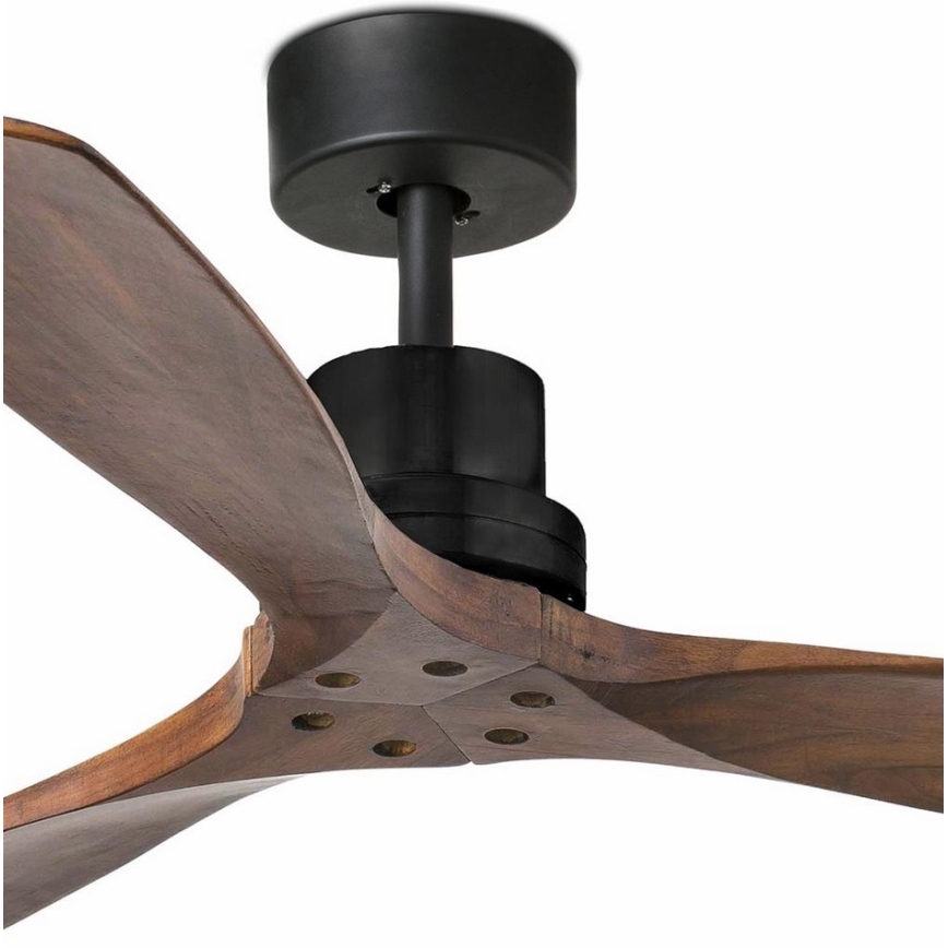 FARO 33516DC - Plafonski ventilator LANTAU crna/braon, prečnik 132 cm + daljinski upravljač