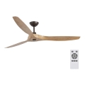 FARO 33519 - Plafonski ventilator MOREA, braon, prečnik 152 cm + daljinski upravljač