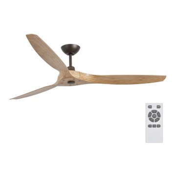 FARO 33519 - Plafonski ventilator MOREA, braon, prečnika 152 cm + daljinski upravljač