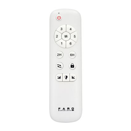 FARO 33524 - LED stropni ventilator POROS LED/15W/230V bela/smeđa
