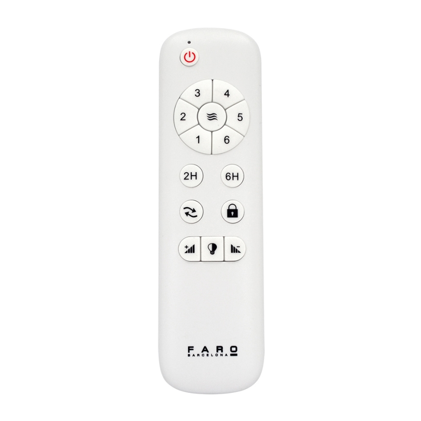 FARO 33524 - LED stropni ventilator POROS LED/15W/230V bela/smeđa