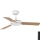 FARO 33603DC - Plafonski ventilator MINI MALLORCA S, smeđi/beli, prečnik 106 cm + daljinski upravljač