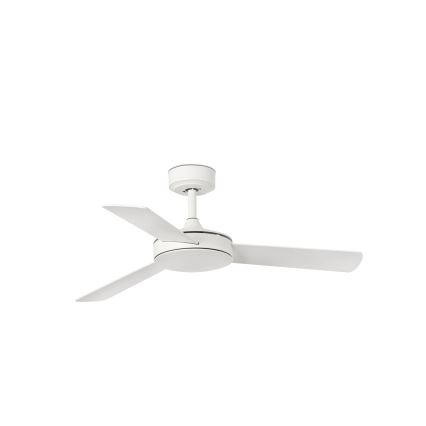 FARO 33603DCWT - Plafonski ventilator MINI MALLORCA, braon/bela, prečnik 106 cm, Wi‑Fi Tuya + daljinski upravljač