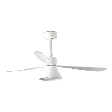 FARO 33760WT-22 - LED prigušiva plafonski ventilator AMELIA L CONE LED/20W/230V 2700/3500/5000K bela Ø 132 cm Wi‑Fi Tuya + daljinski upravljač