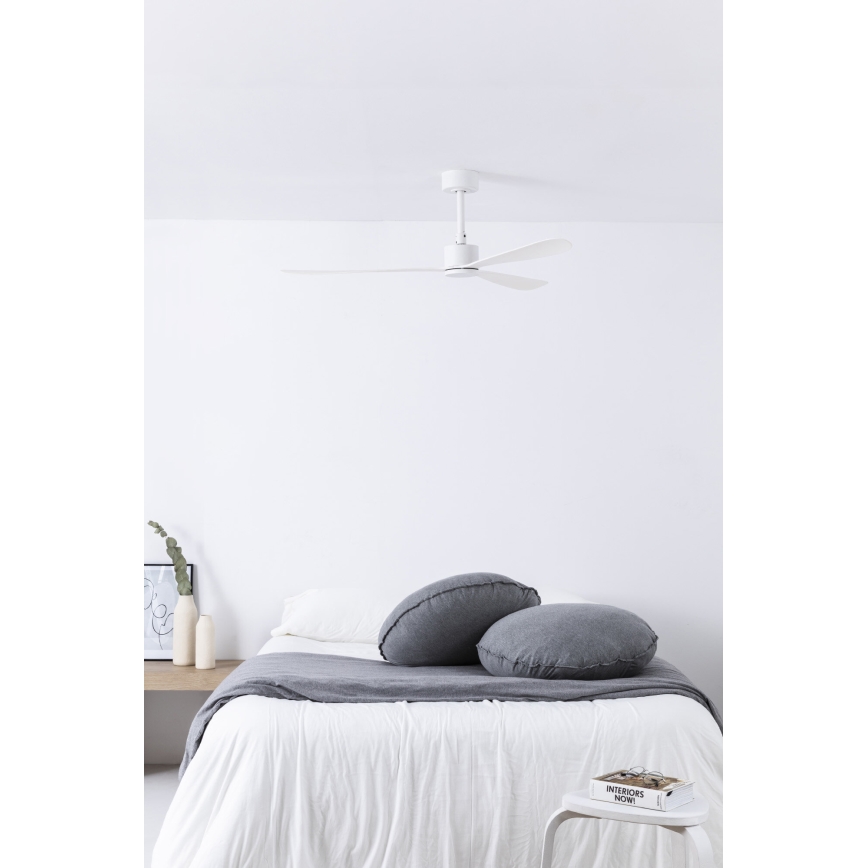 FARO 33760WT - Plafonski ventilator AMELIA L beo, prečnik 132 cm, Wi-Fi Tuya + daljinski upravljač
