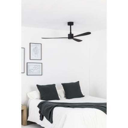 FARO 33761WT - Stropni ventilator AMELIA L crne boje, prečnika 132 cm, Wi‑Fi Tuya + daljinski upravljač