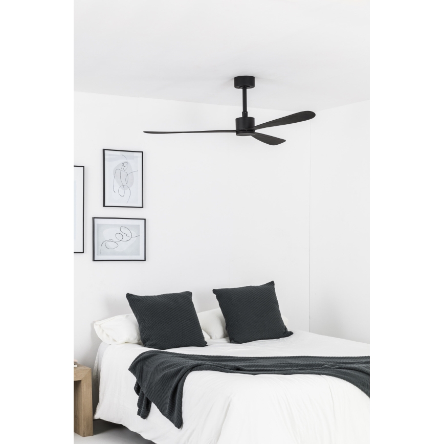 FARO 33761WT - Stropni ventilator AMELIA L crne boje, prečnika 132 cm, Wi‑Fi Tuya + daljinski upravljač