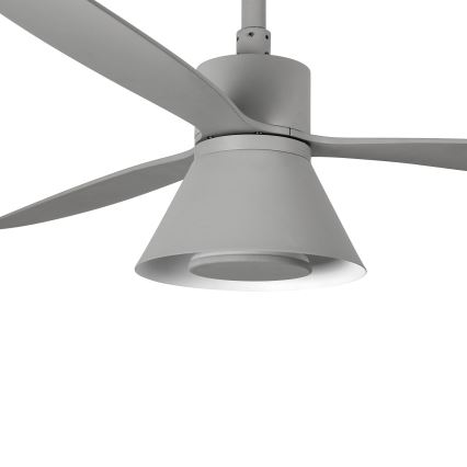 FARO 33762WT-24 - LED prigušiva stropni ventilator AMELIA L CONE LED/20W/230V 2700/3500/5000K siva Ø 132 cm Wi-Fi Tuya + daljinski upravljač