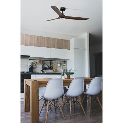 FARO 33809-1TW - LED prigušiva ventilator HEYWOOD LED/10W/230V 2700/3000/4000K prečnik 132 cm + daljinski upravljač