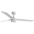FARO 33814WT-20 - LED prigušiva plafonski ventilator PUNT M LED/18W/230V 2700/3000/4000K bela, prečnik 132 cm, Wi-Fi Tuya + daljinski upravljač
