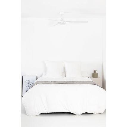 FARO 33814WT-20 - LED prigušiva plafonski ventilator PUNT M LED/18W/230V 2700/3000/4000K bela, prečnik 132 cm, Wi-Fi Tuya + daljinski upravljač