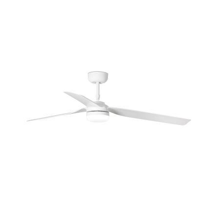 FARO 33814WT-20 - LED prigušiva plafonski ventilator PUNT M LED/18W/230V 2700/3000/4000K bela, prečnik 132 cm, Wi-Fi Tuya + daljinski upravljač