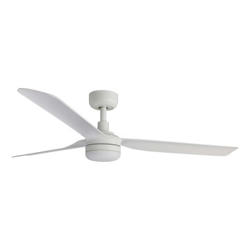 FARO 33814WT1S - LED prigušiva plafonski ventilator PUNT M LED/18W/230V 2700/3000/4000K prečnik 132 cm bela Wi‑Fi Tuya + daljinski upravljač