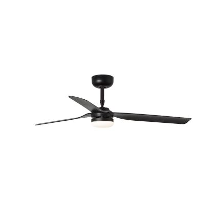 FARO 33815WT-21 - LED prigušiva plafonski ventilator PUNT M LED/18W/230V 2700/3000/4000K crni prečnik 132 cm Wi-Fi Tuya + daljinsko upravljanje