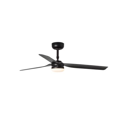 FARO 33815WT-21 - LED prigušiva plafonski ventilator PUNT M LED/18W/230V 2700/3000/4000K crni prečnik 132 cm Wi-Fi Tuya + daljinsko upravljanje