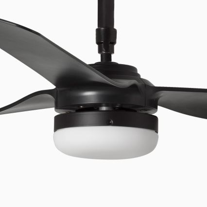 FARO 33815WT-21 - LED prigušiva plafonski ventilator PUNT M LED/18W/230V 2700/3000/4000K crni prečnik 132 cm Wi-Fi Tuya + daljinsko upravljanje