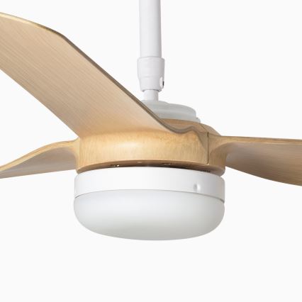 FARO 33816-20 - LED plafonski ventilator PUNT LED/18W/230V Wi-Fi bež/bela + daljinski upravljač