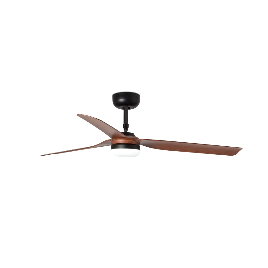 FARO 33817WT-21 - LED prigušiva plafonski ventilator PUNT M LED/18W/230V, braon/crna, prečnik 132 cm, Wi-Fi Tuya + daljinsko upravljanje