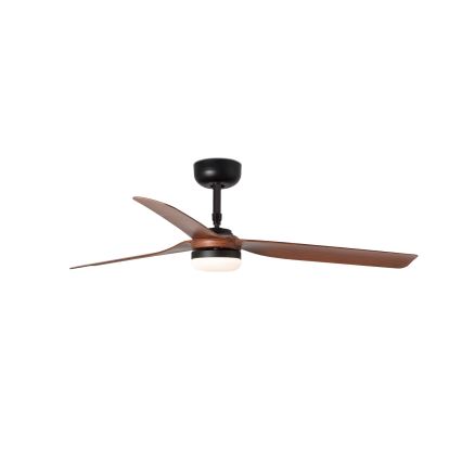 FARO 33817WT-21 - LED prigušiva plafonski ventilator PUNT M LED/18W/230V, braon/crna, prečnik 132 cm, Wi-Fi Tuya + daljinsko upravljanje