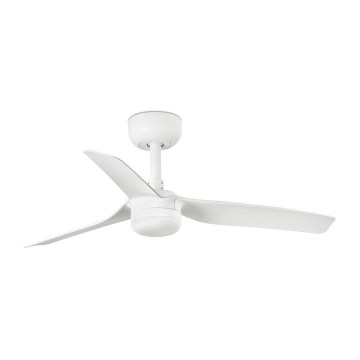 FARO 33820-1TW - LED prigušiva plafonski ventilator MINI PUNT sa LED/10W 2700/3000/4000K beo, prečnik 90 cm + daljinski upravljač