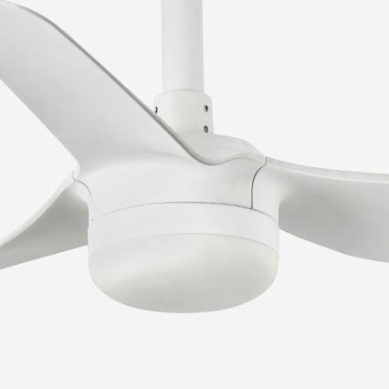 FARO 33820-1TW - LED plafonski ventilator sa prigušivačem MINI PUNT sa LED/10W 2700/4000/6000K, beo, prečnik 90 cm + daljinski upravljač