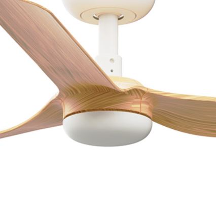 FARO 33821 - Plafonski ventilator MINI PUNT S, braon/bela, prečnika 90 cm + daljinski upravljač