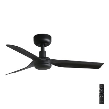 FARO 33822 - Plafonski ventilator MINI PUNT S, u crnoj boji, prečnika 90 cm, sa daljinskim upravljačem